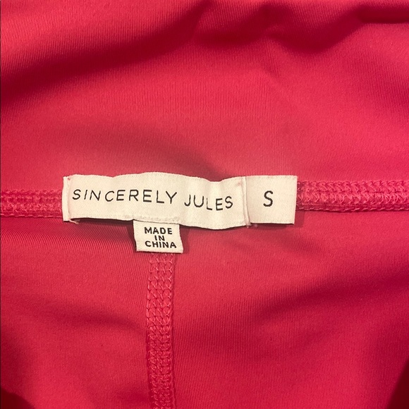 Pink Athletic Crop Top and Skirt Set - Picture 3 of 6